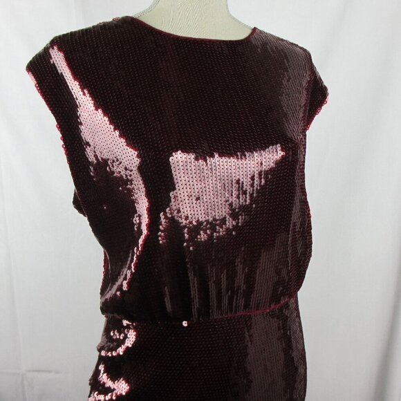 Elegant Sequin Brown Dress - Picture 12 of 12